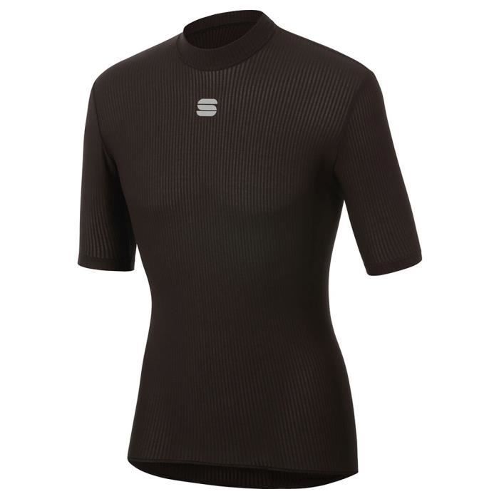 Sportful Bodyfit Pro Baselayer Short SL Tunique d'allaitement, Noir, X-Small Hommes