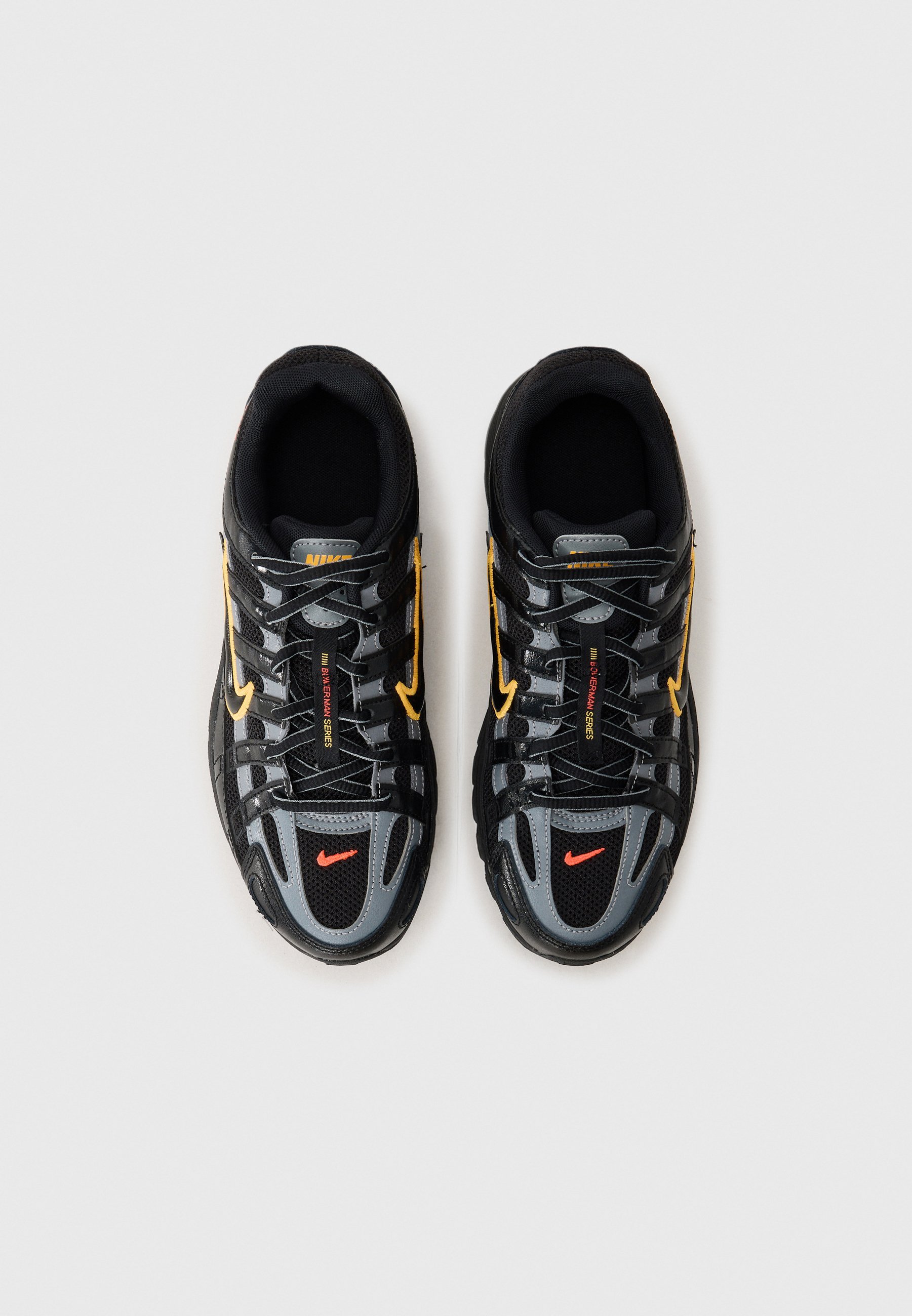 Nike Sportswear P 6000 UNISEX - Buty sportowe - czarny/pomarańczowy laserowy/jasnoczerwony/chłodna szarość
