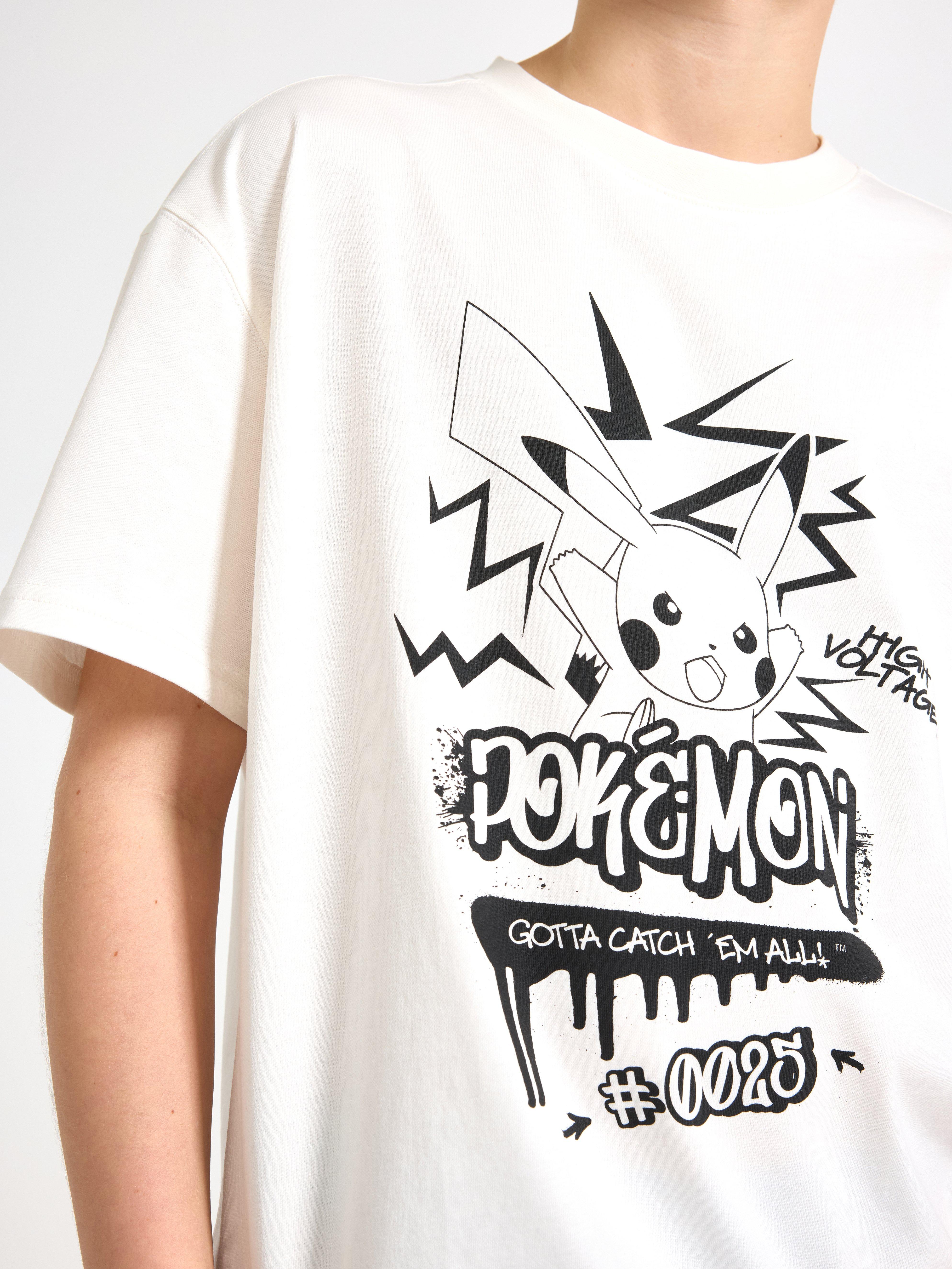 Camiseta Pokémon Off White