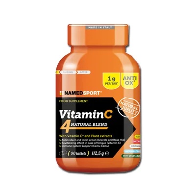 NAMED SPORT Named Sport Vitamine C 4 Natuurlijke Mix Vitamine C Supplement 90 Tabletten Ascorbinezuur