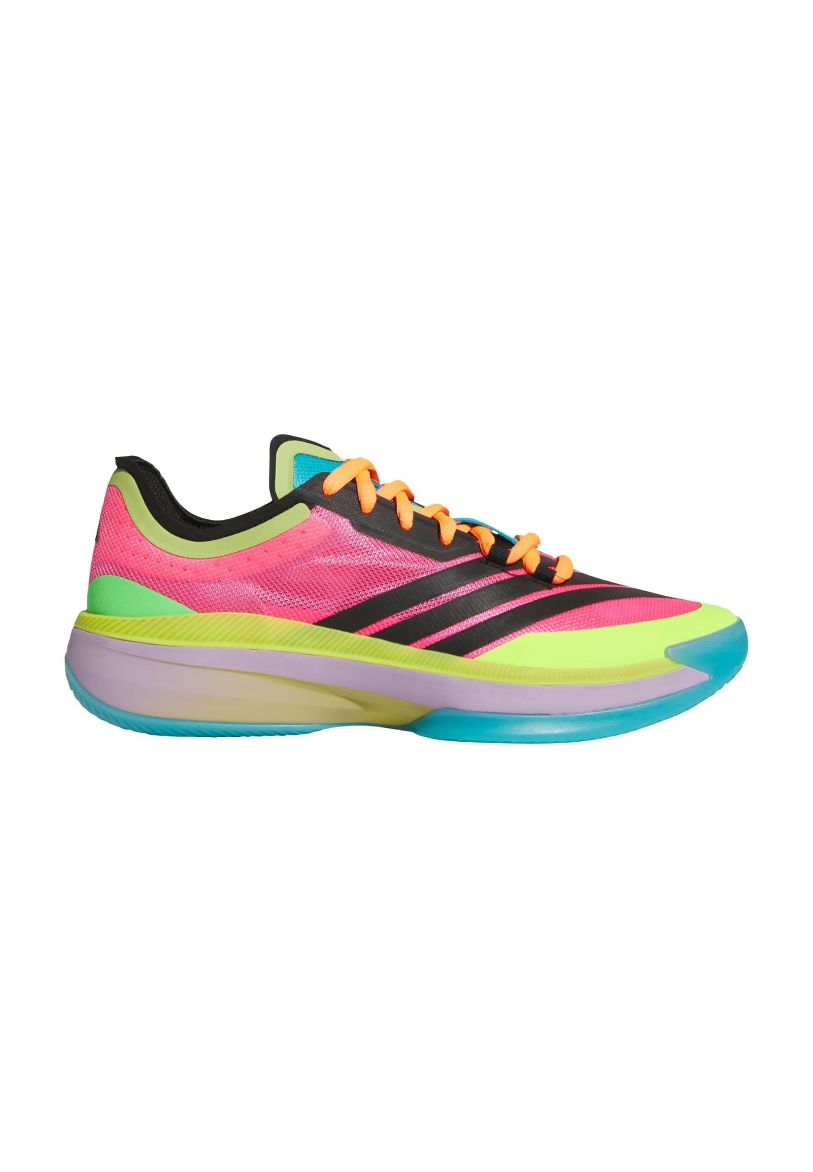 adidas Performance SELECT - Basketbalschoenen - helder roze/poederpaars/preloved lime