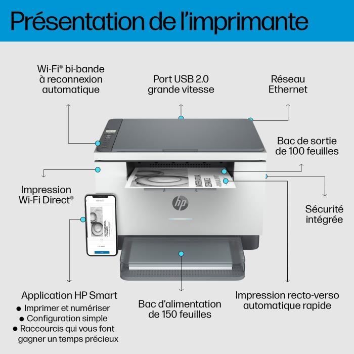 HP LaserJet M234dw mustavalkoinen lasermonitoimitulostin