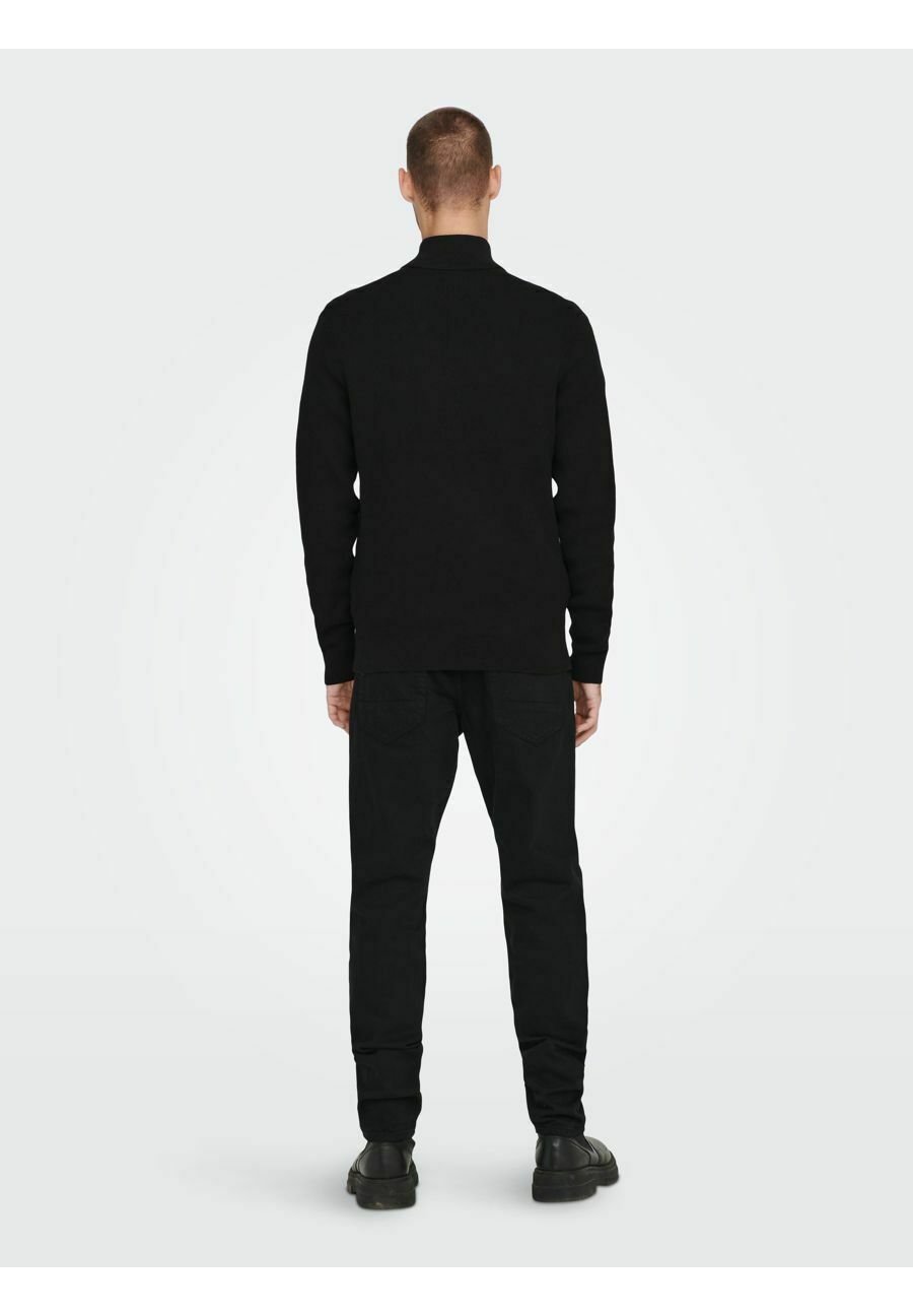 Only & Sons ONSPHIL HALF ZIP - Trui - zwart