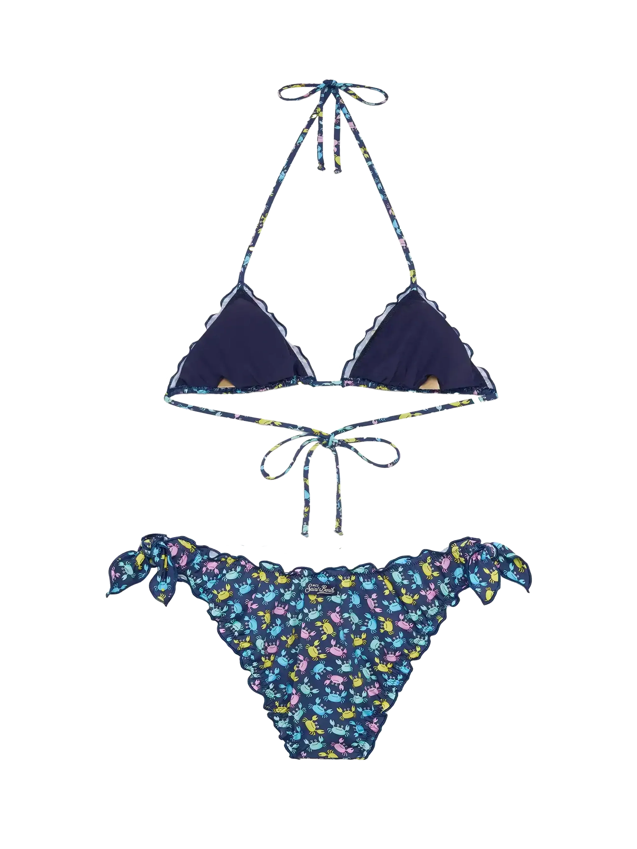 Sarius klassieke driehoekige bikini met krabprint