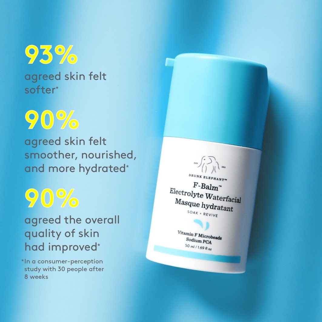 Drėkinamoji kaukė „Drunk Elephant“ su elektrolitais „F-Balm™“ – 15 ml