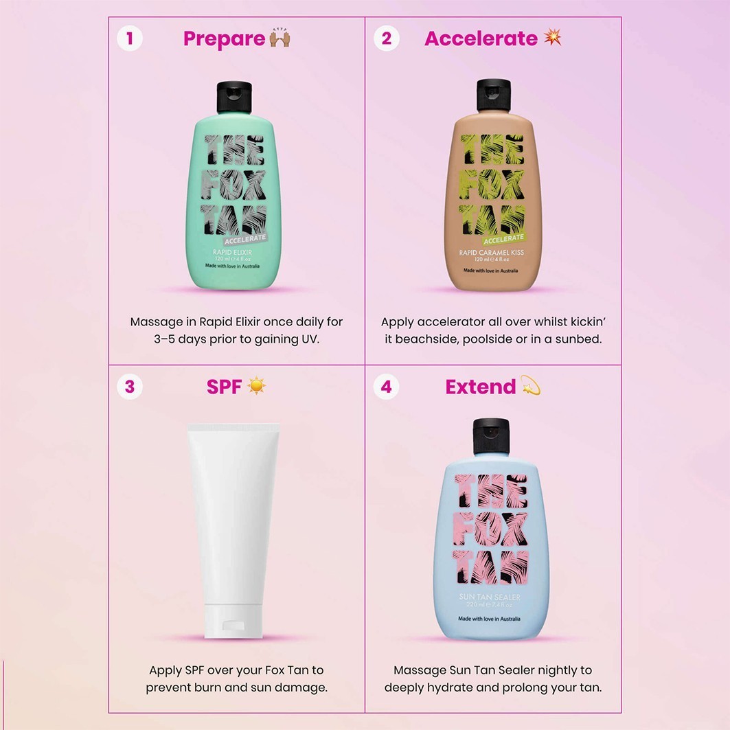 Samoporjavitvena krema THE FOX TAN Quick Caramel Kiss - 120 ml