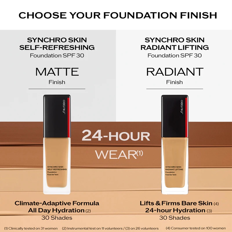 Shiseido Synchro Skin Radiant Lifting Foundation, Advanced Illuminating Lifting Foundation SPF 30