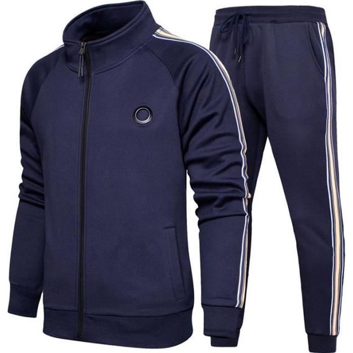 Herrträningsoverall - Kontrastfärg - Märke - Modell - Långärmad - Fitness - Multisport