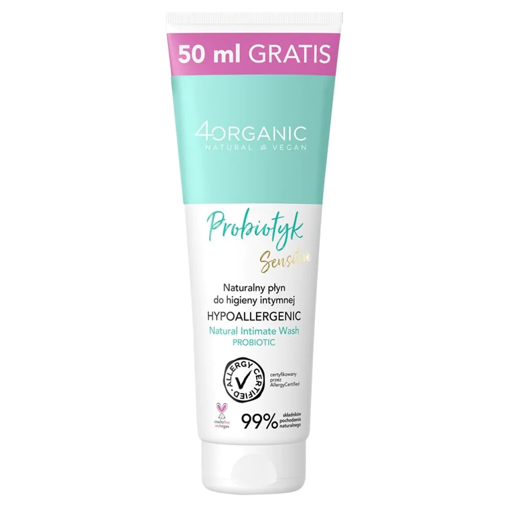 4Organic Płyn do higieny intymnej Probiotyk 200 +