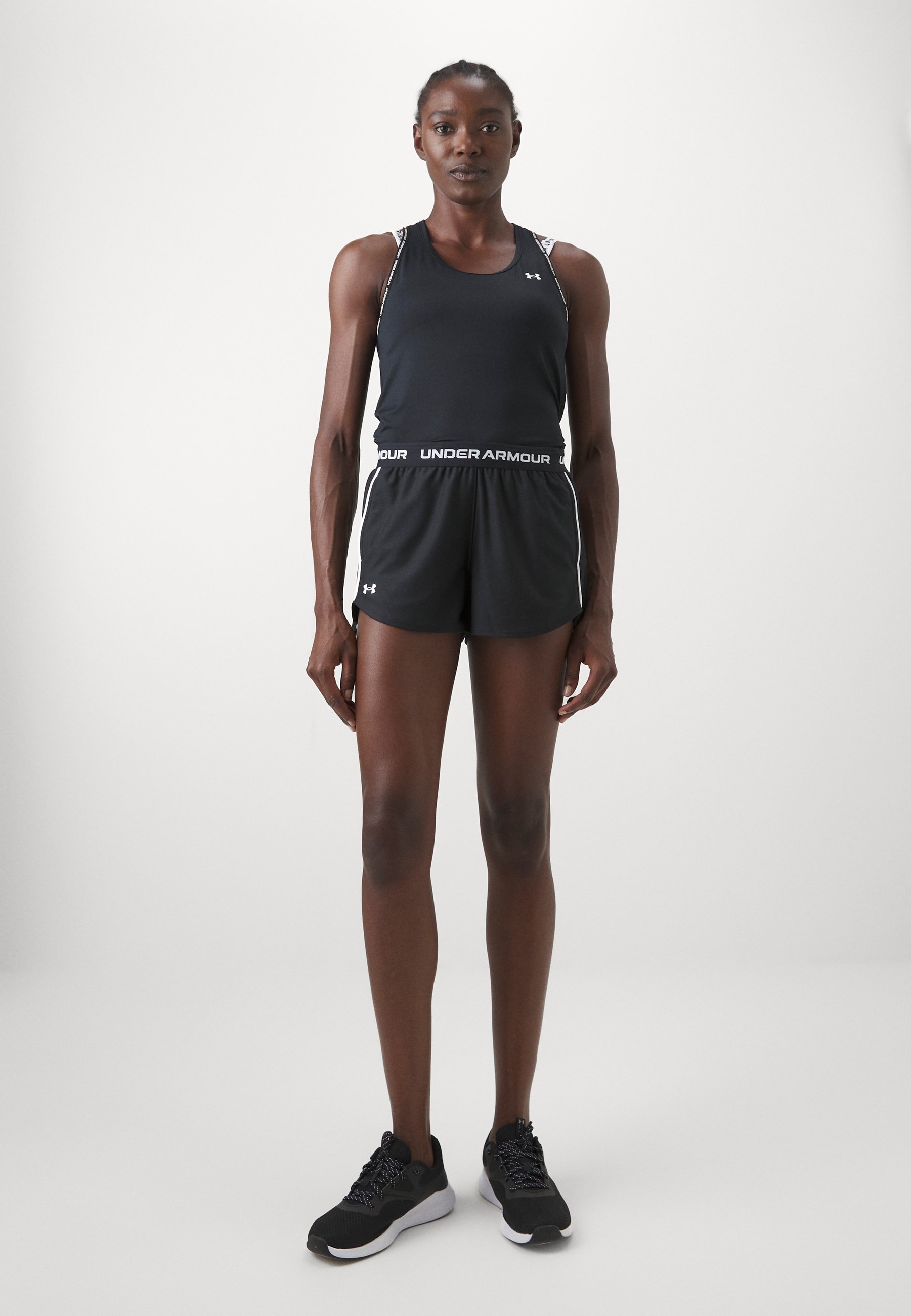 Under Armour TECH PLAY UP - Sportshorts - zwart/wit