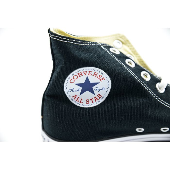 Zapatillas altas de lona CONVERSE, negras, unisex