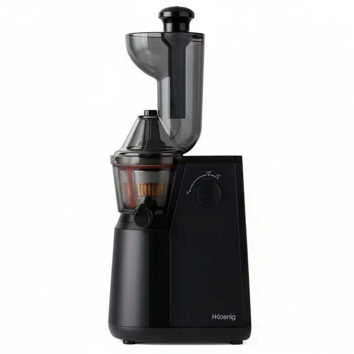Licuadora de prensado en frío Vitamin+ - HKOENIG - GSX24 - 400W - 1L - Negra