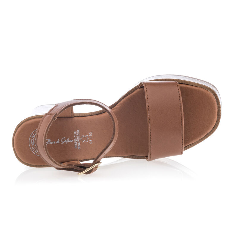 Sandalias marrones para mujer / Zapatos de punta abierta