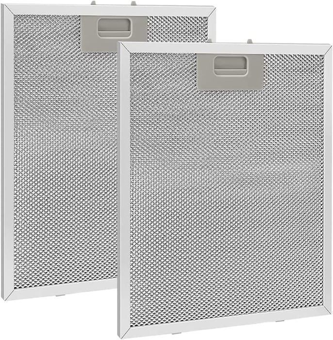 FIREGAS 2-delig metalen vetfilter 339x280mm, accessoire voor afzuigkappen - zilver