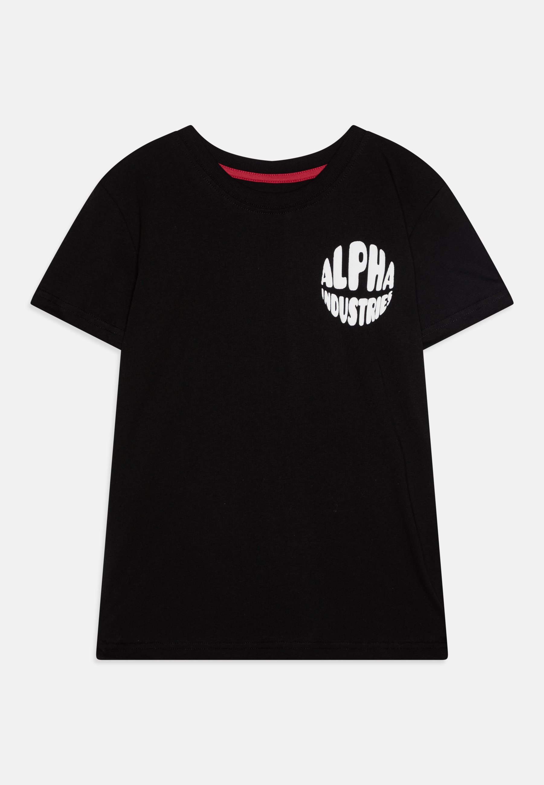 Alpha Industries LOGO KINDEREN TIENERS UNISEX - Bedrukt T-shirt - zwart