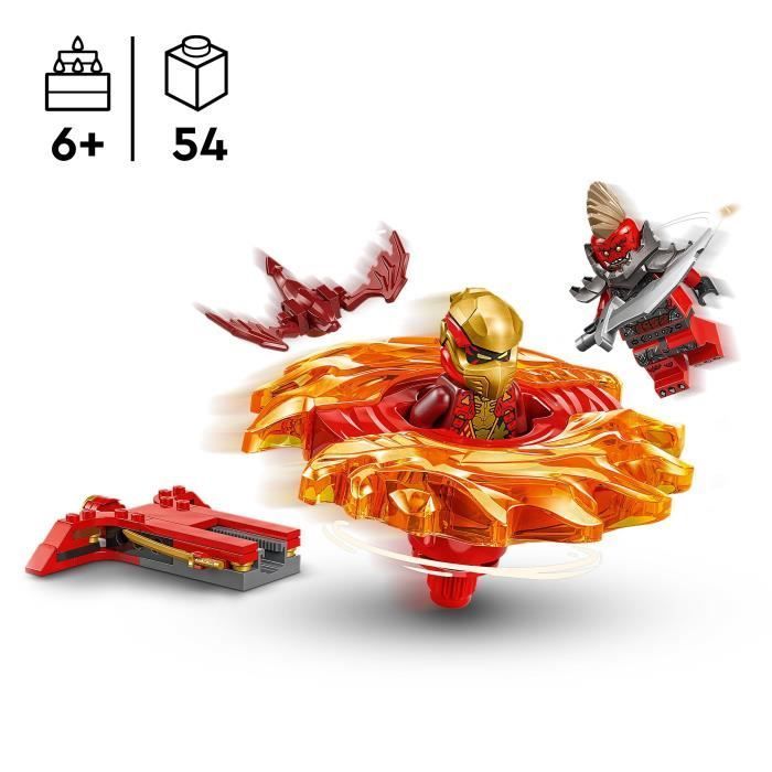 LEGO NINJAGO 71823 La toupie Spinjitzu du dragon de Kai - Jeu de construction dès 6 ans