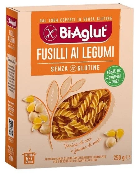 BIAGLUT Biaglut Peulvruchten Fusilli 250g Glutenvrij