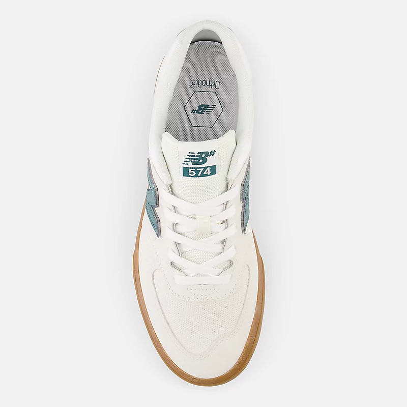 NB Numeric 574 Vulc Herrenschuhe – Meersalz mit Türkis