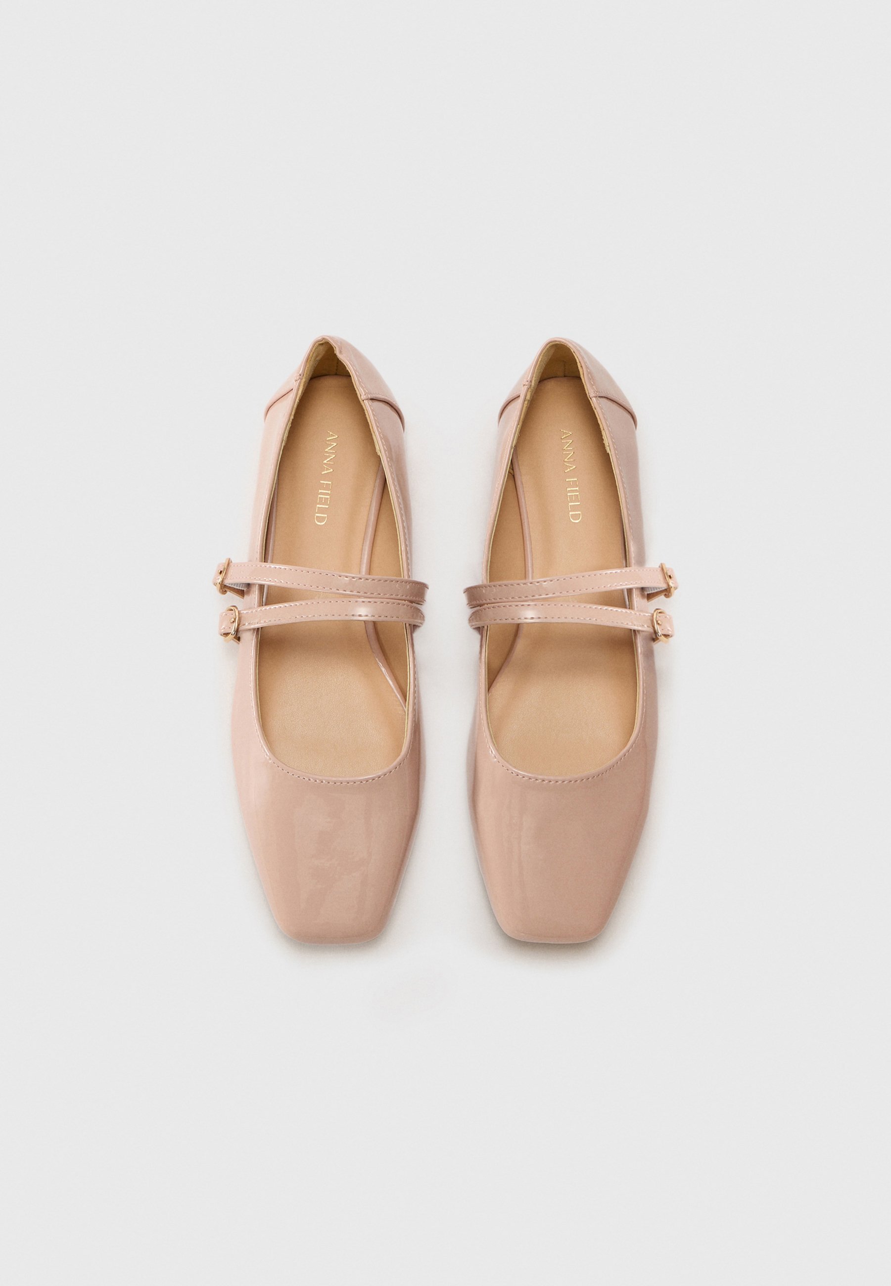 Anna Field ballerina's met enkelbandje - roze