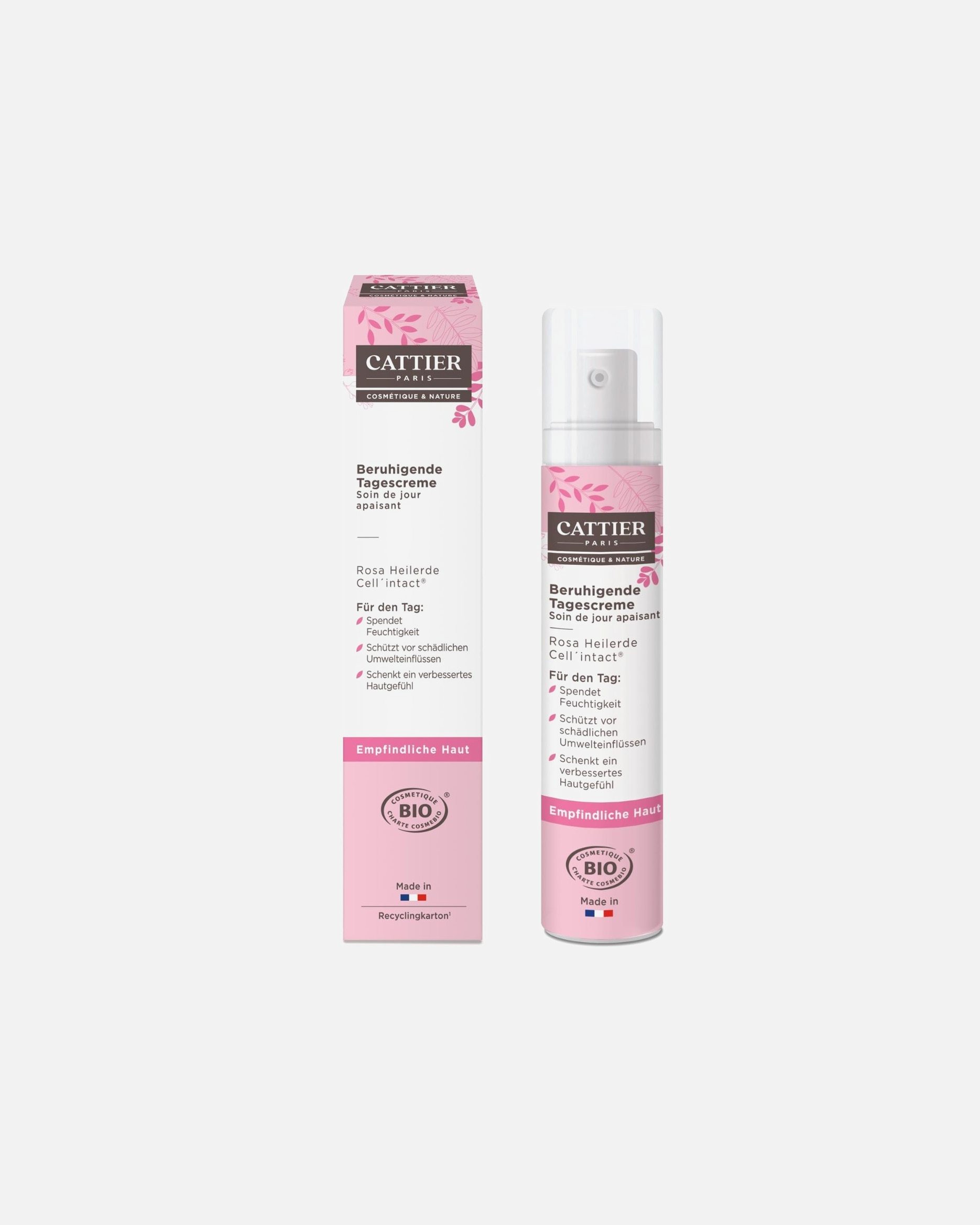 Cattier dnevna krema s ružičastom glinom - 50 ml