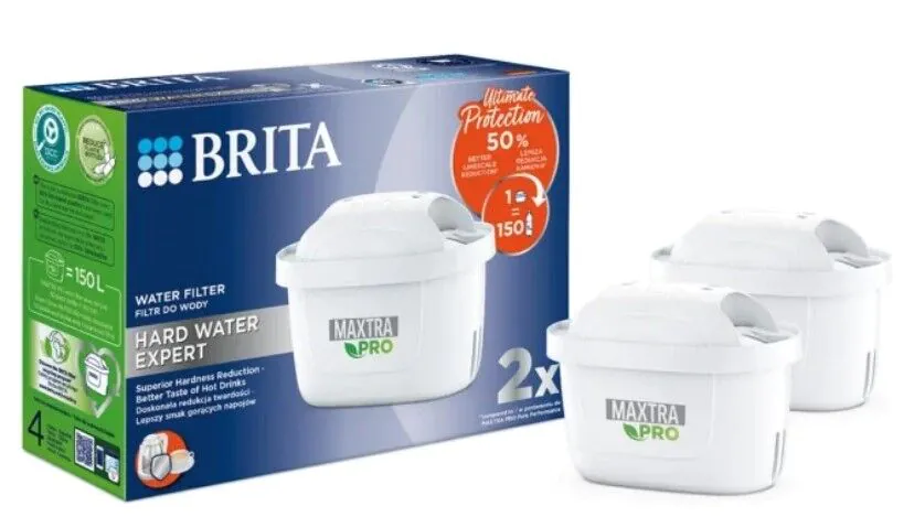 Brita Maxtra Pro Hard Water Expert Filtry do wody, 2 szt.
