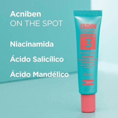 Isdin Teen Skin Acniben 3 On The Spot korekční gel pro lokální ošetření pleti 15 ml