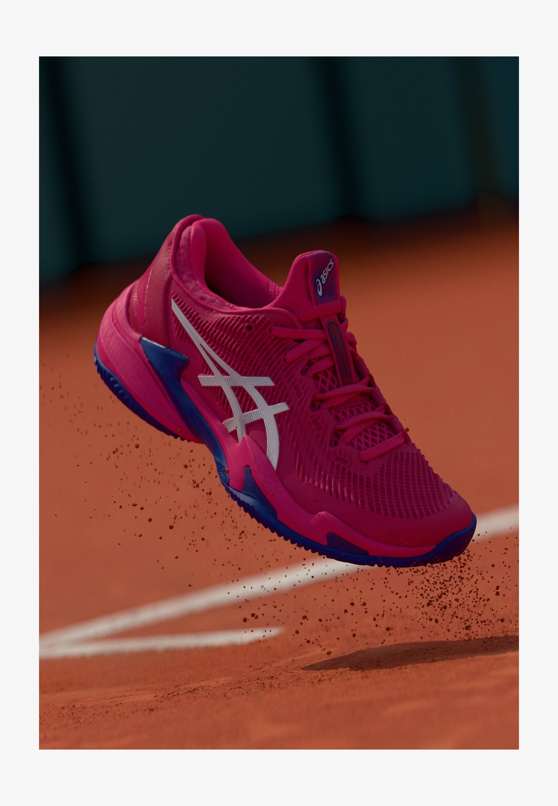 ASICS COURT FF 3 CLAY - Buty tenisowe na korty ziemne - jasnoróżowe/białe