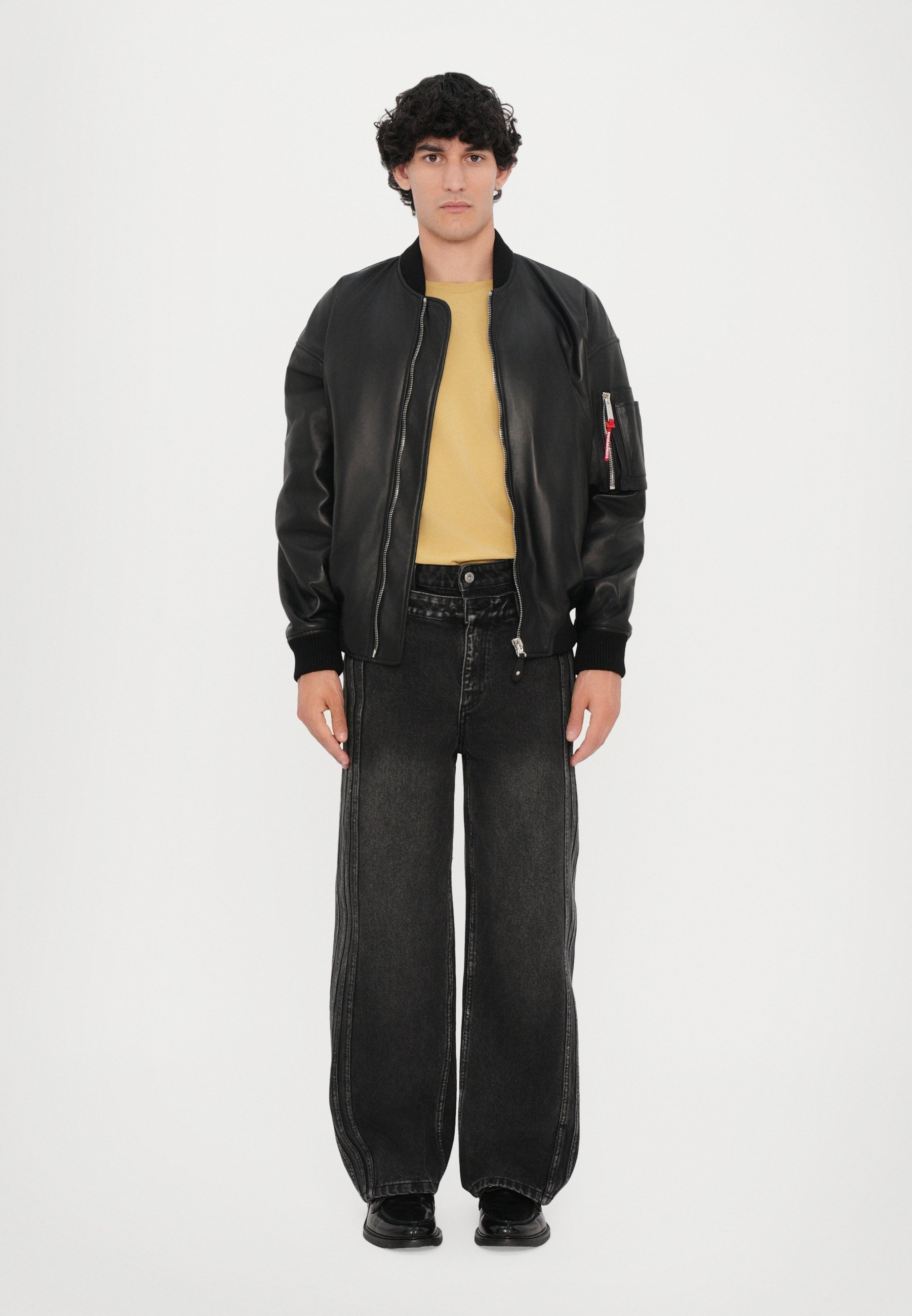 Giacca in pelle Dsquared2 - nera