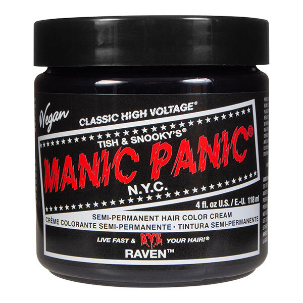 Manic Panic høyspennings hårfarge Raven 118ml