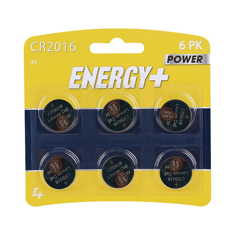 Energiknapcellebatteri Energi 6-pak CR2016