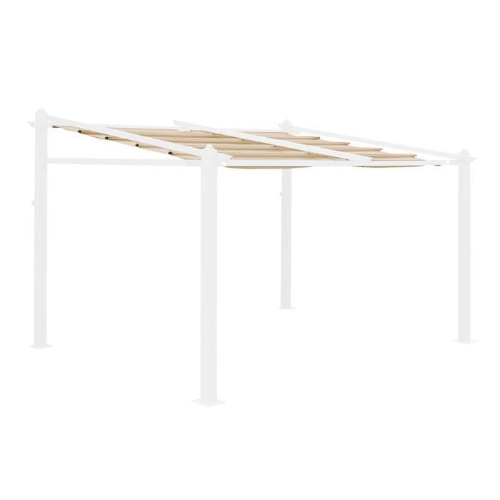 Cobertura bege para gazebo Murum de 3x4m - cobertura de pérgola de substituição.