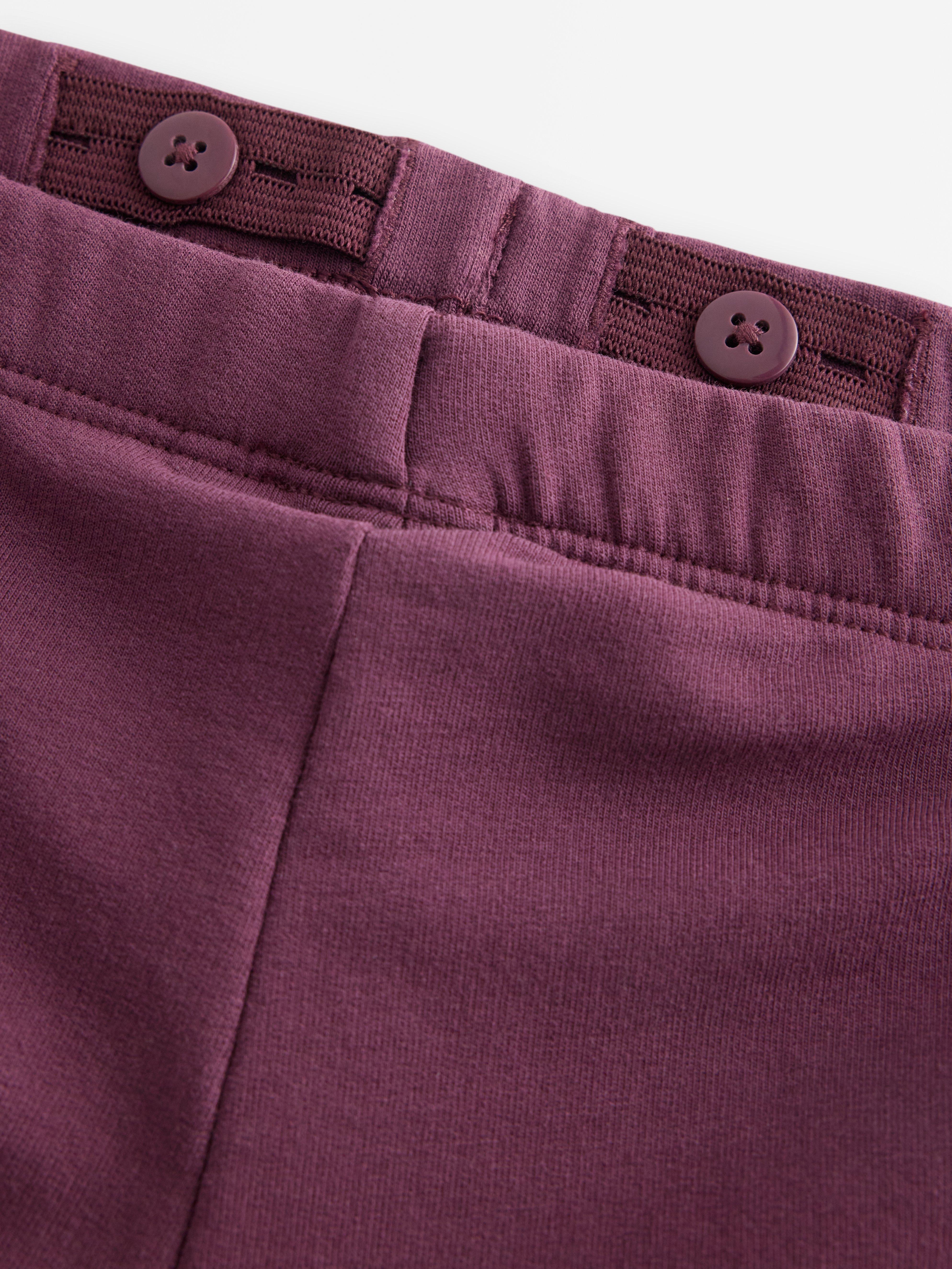 Leggings évasés à l'intérieur brossé lilas foncé poudré