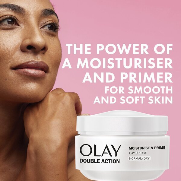 Olay Double Action dienas krēms un bāze<br>50ml - normālai un sausai ādai