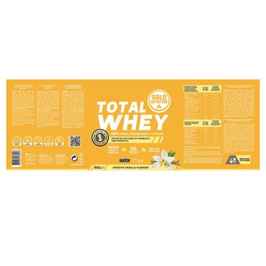 GOLDNUTRITION beljakovinski prašek z okusom vanilije 800 g 800 g