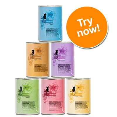 Catz Finefood Probierpackung, 6 Dosen à 400 g