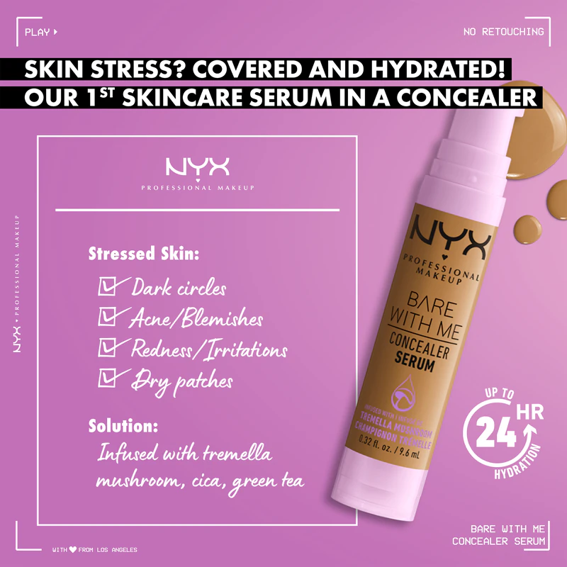 NYX Professional Makeup Bare With Me Corretivo Sérum 2 em 1
