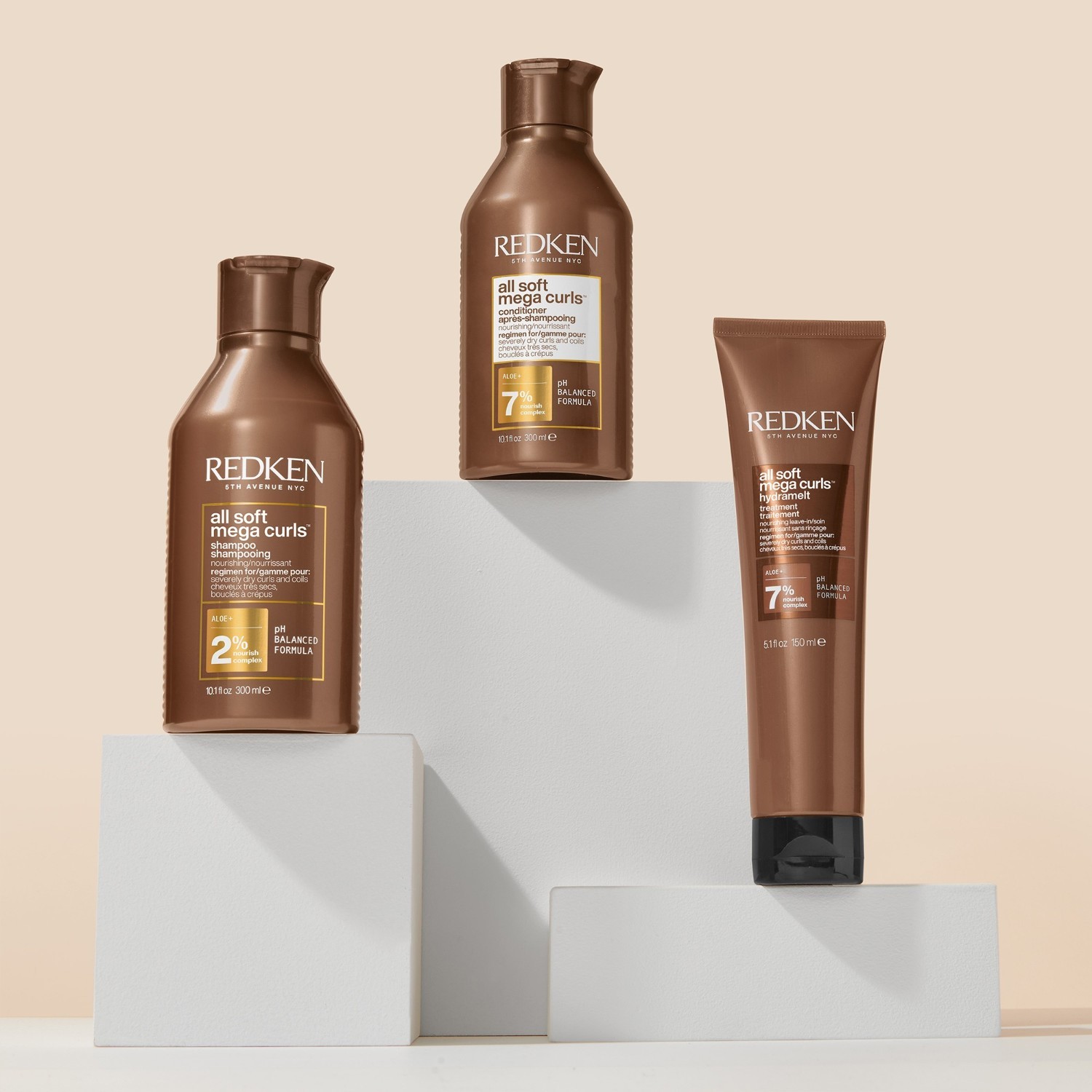 Redken kondicionierius „All Soft Mega Curls“ – kondicionierius plaukams, 300 ml