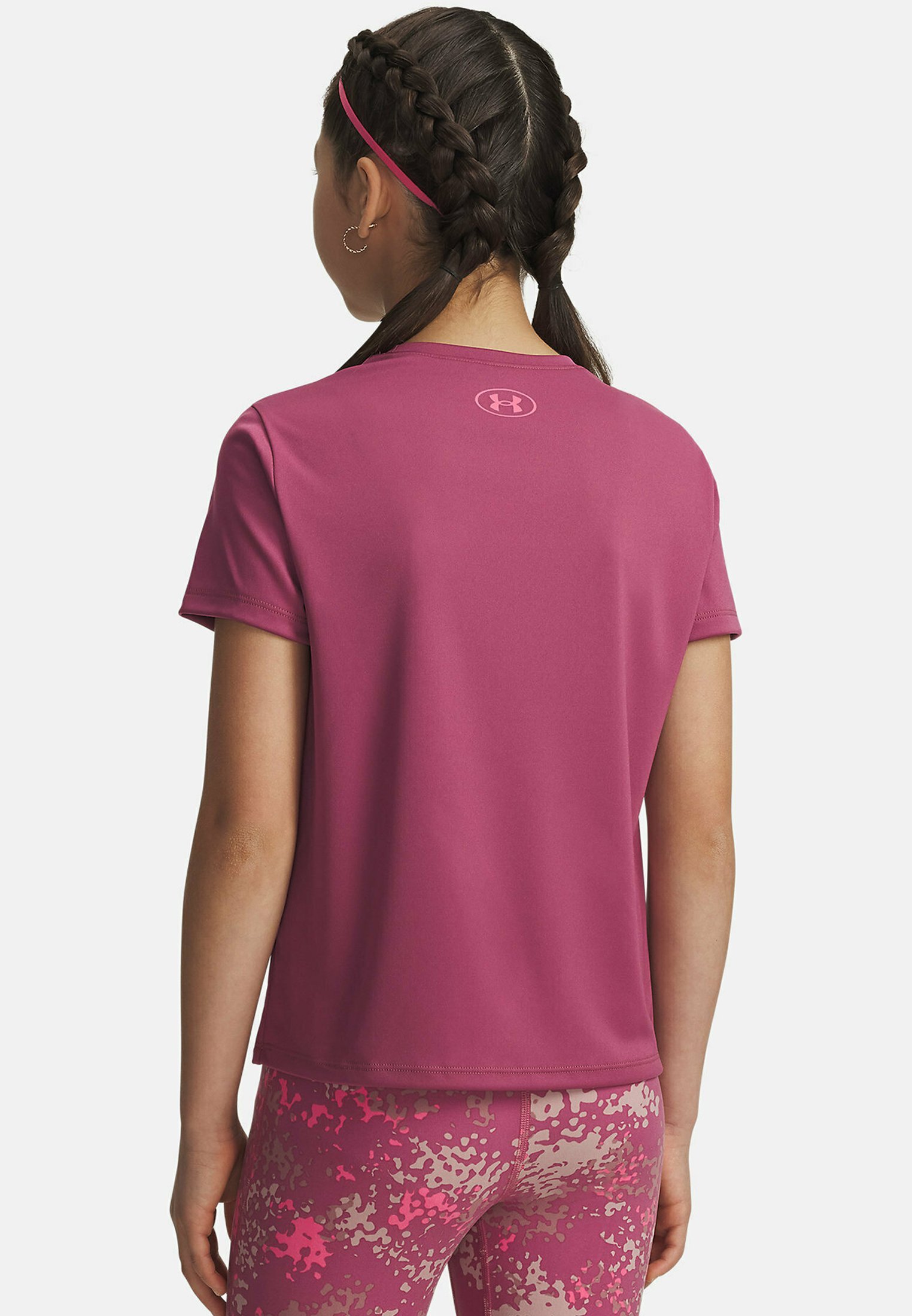 T-shirt sportiva Under Armour Tech Varsity Graphic - fucsia crepuscolo