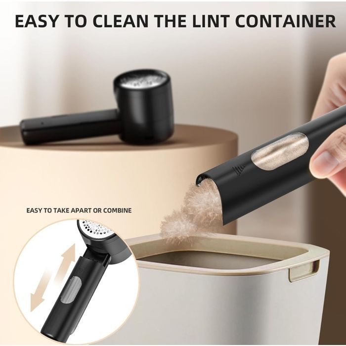 Rasoir anti-bouloches rechargeable avec écran LCD – Haute performance et design moderne