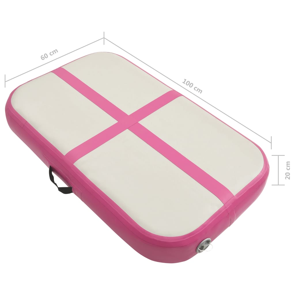  Vidaxl felfújható tornaszőnyeg pumpával 60x100x20 cm