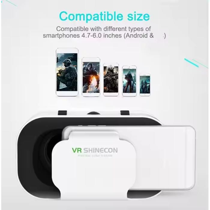 Virtual Reality Headset - RNCYN - 360° - HD - Movies and Mobile Games - VR Glasses - Polarized