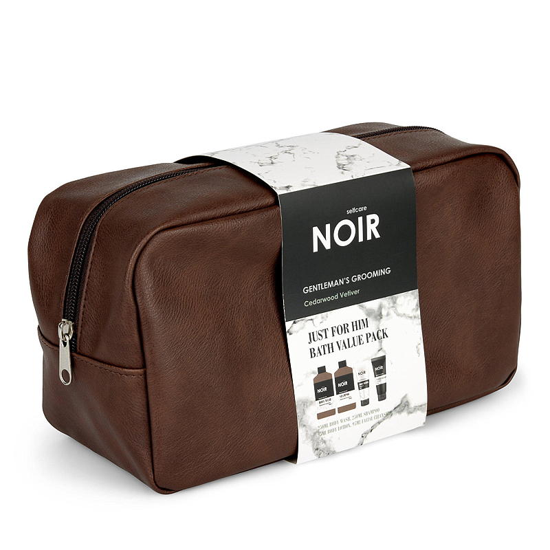 Beauty case da uomo con contenuto, 4 scomparti