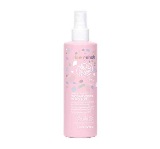 Hairboom Rice Rehab kondycjonująca woda ryżowa w mgiełce 200 ml