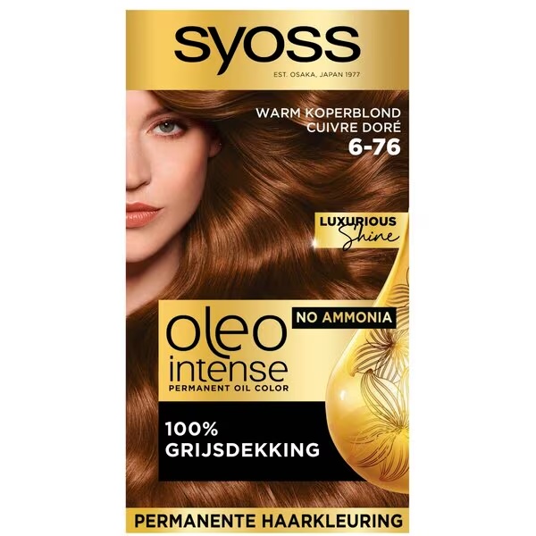 Syoss Oleo Intense boja za kosu 6-76 Toplo bakreno plava