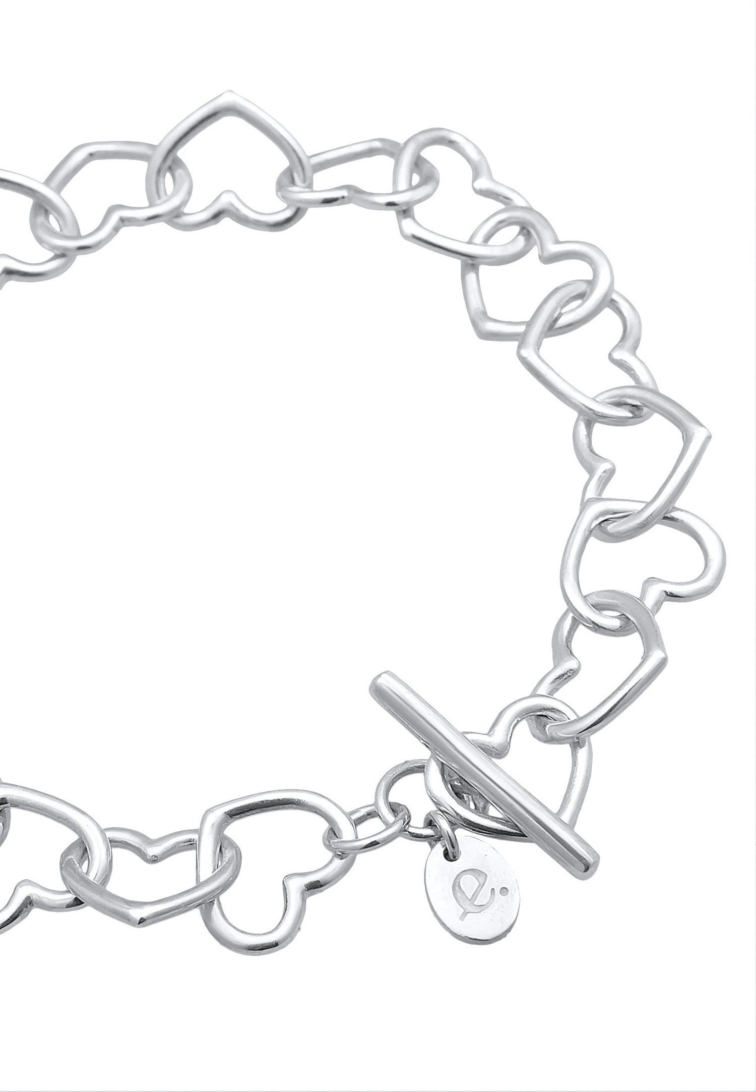 Elli PREMIUM Elli PREMIUM Bracelet Femmes Cœur Entrelacé Cut-Out en argent sterling 925