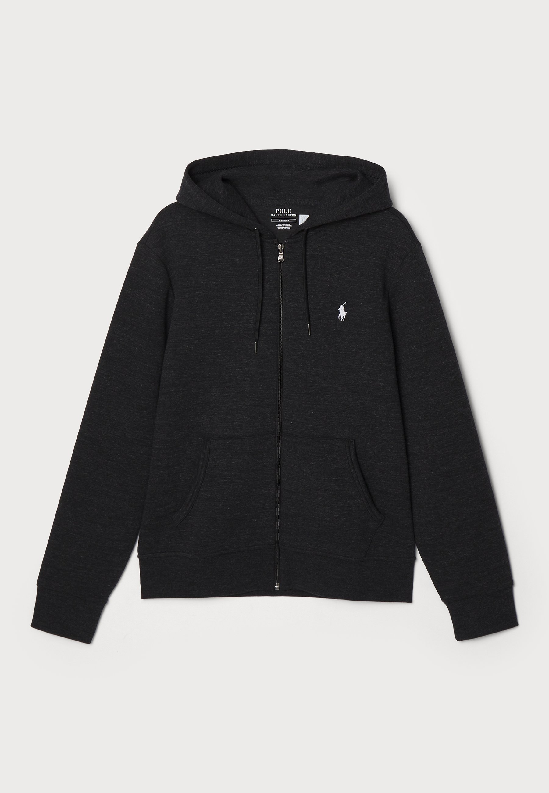 Polo Ralph Lauren hoodie met volledige ritssluiting - Sweatshirt met ritssluiting - zwart gemêleerd