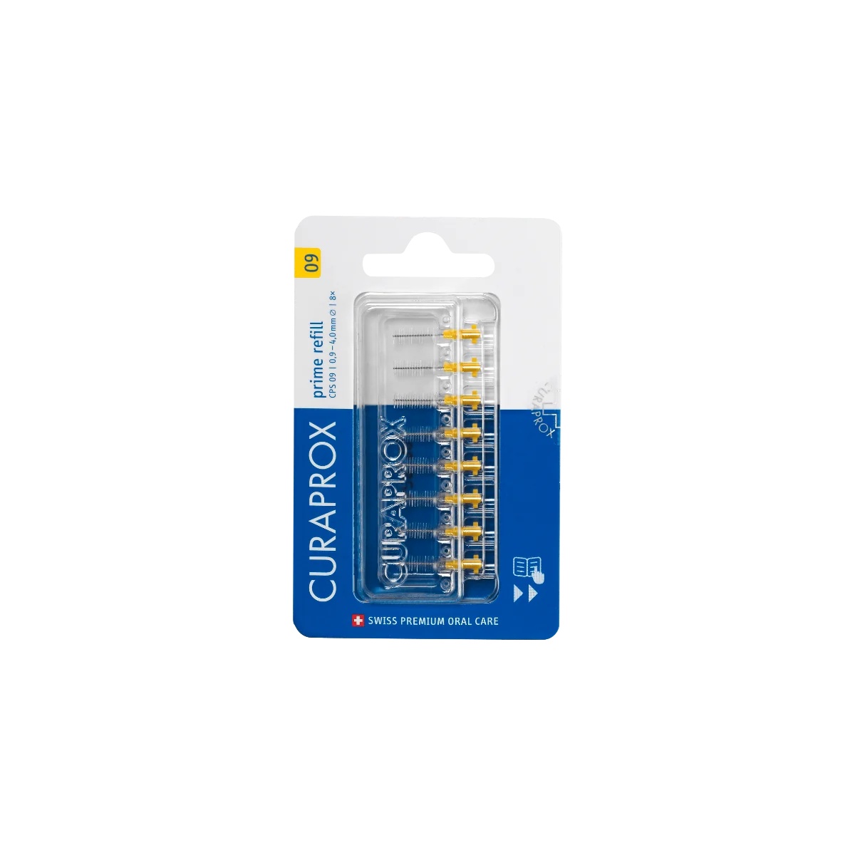 CURAPROX Curaprox Cps 09 Prime refil amarelo 8 unidades escova interdental