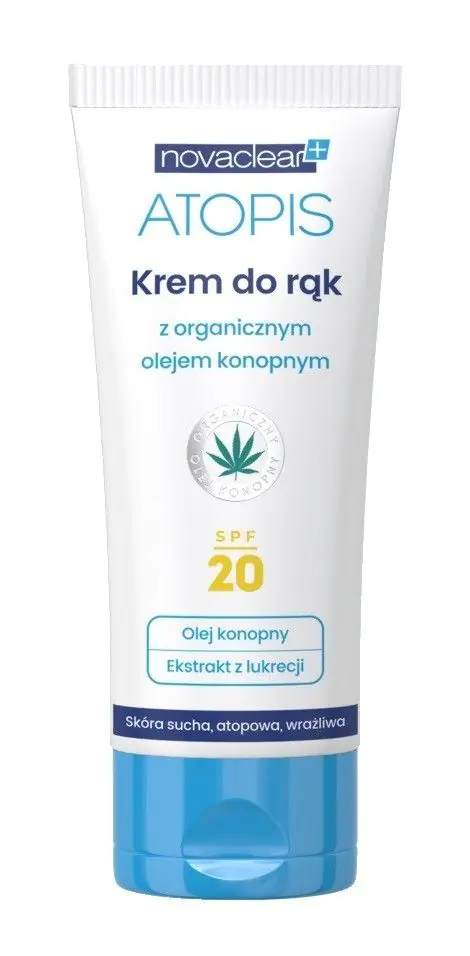 Atopis Novoclear Krem do rąk z organicznym olejem konopnym SPF20