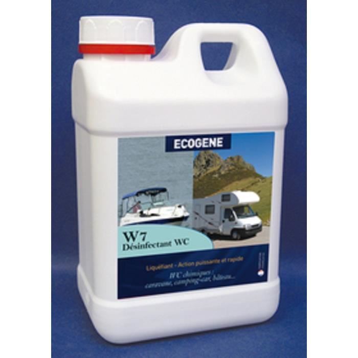 liquefiant /desinfectant /desodorisant pour wc chimique  ecogene