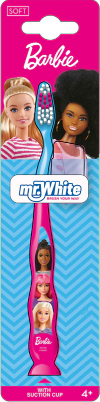 Escovas de dente Barbie Mr. White com ventosa